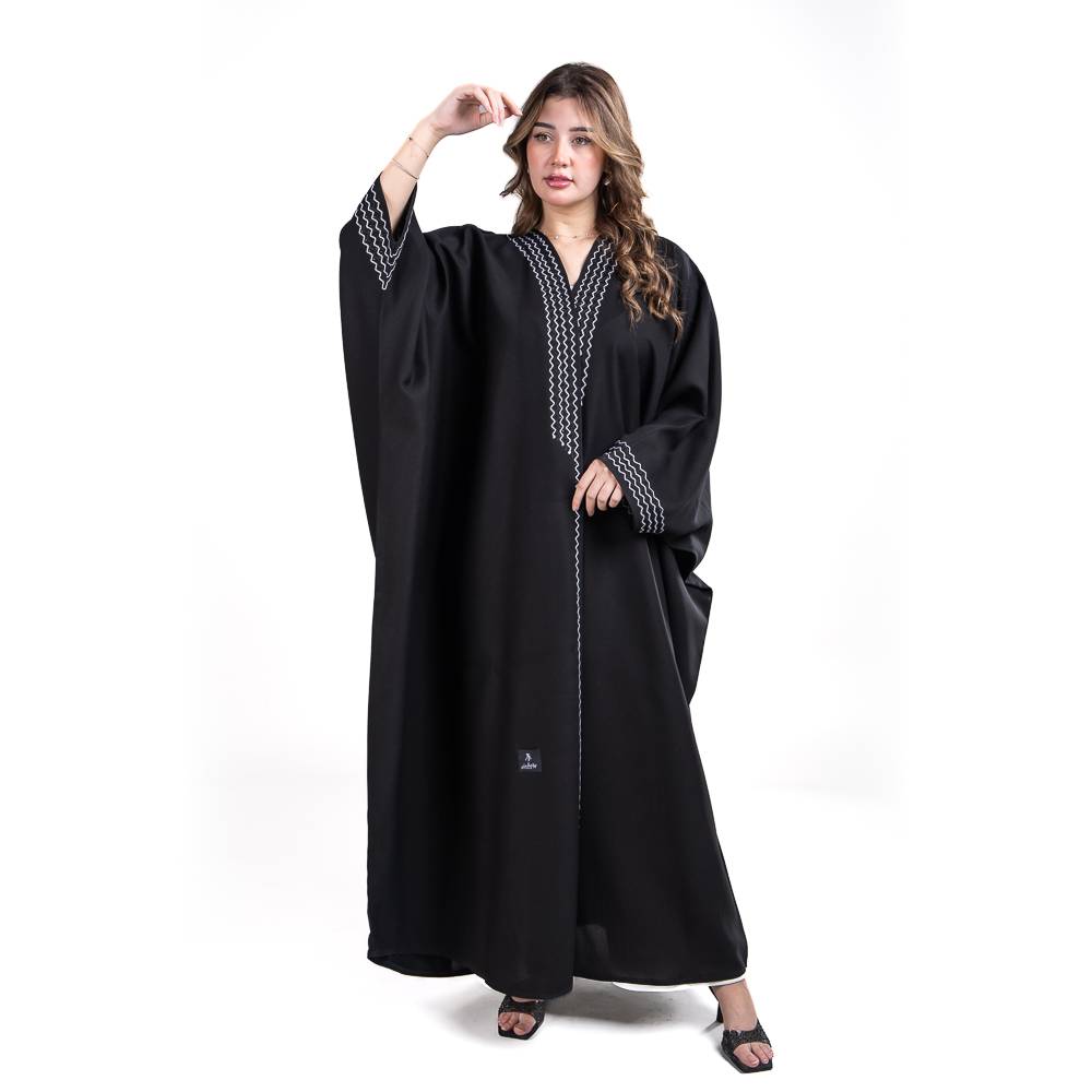 عباية بشت بقماش كريب برايفت الفاخر