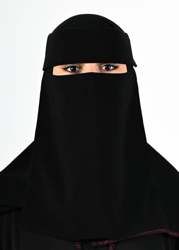 نقاب برايفت إسلامي طويل خط واحد مع مرد