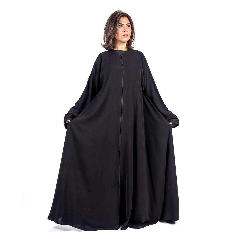 عباية دبل كلوش بقماش نصف القمر الراقي