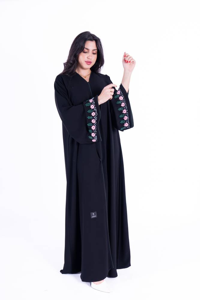 عباية عادية قماش كريب ملكي 
