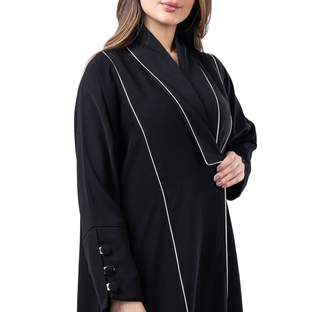 عباية سادة بقماش ملكي فاخر