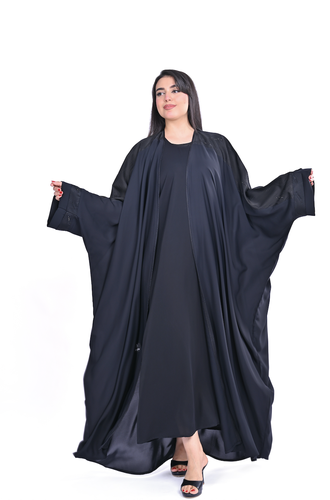 عباية نص بشت قماش نواعم و جاكار