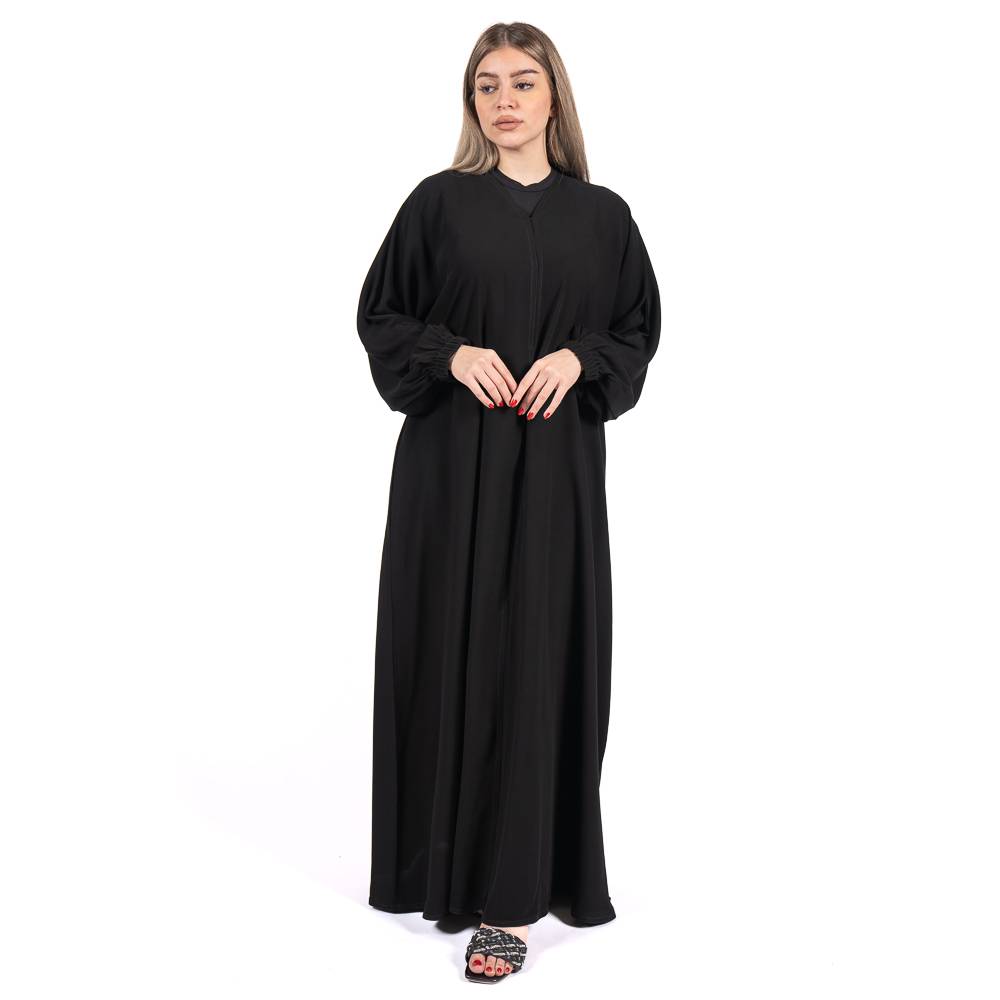 عباية سادة بقماش نصف القمر الراقي