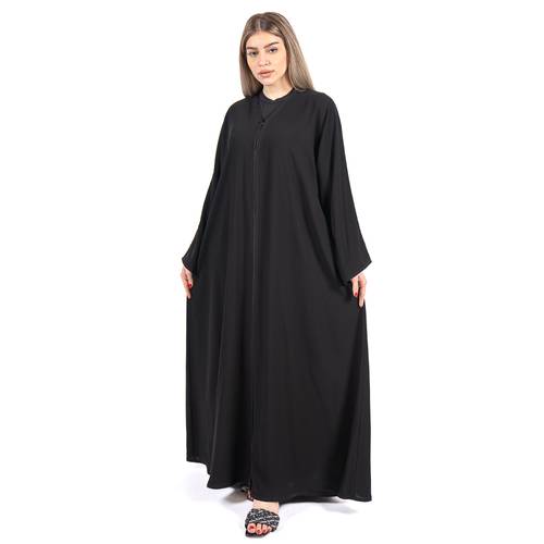 عباية سادة بقماش نصف القمر الراقي