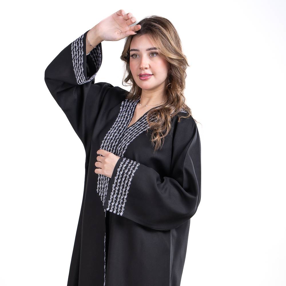 عباية بشت بقماش كريب برايفت الفاخر