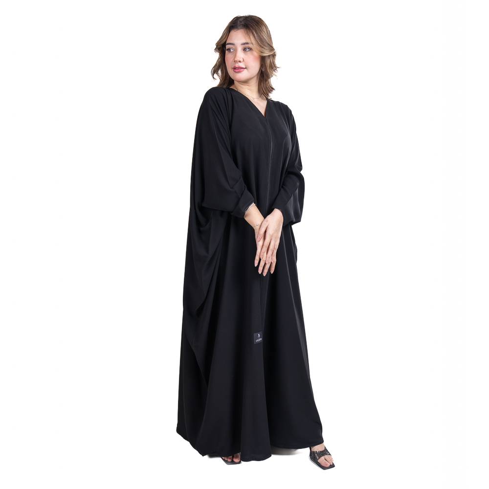 عباية فراشة بقماش كريب ملكي