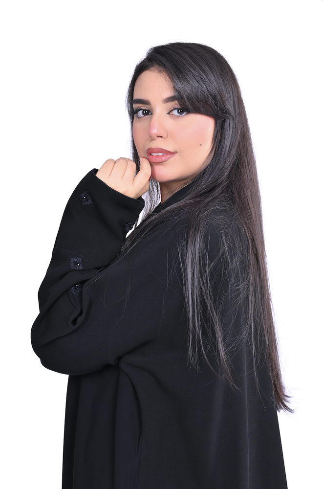 عباية عادية قماش كريب ملكي فاخر