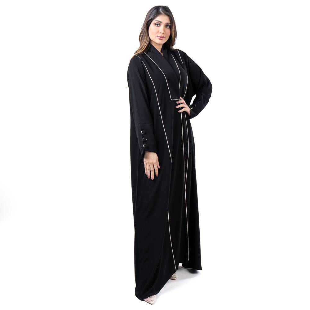 عباية سادة بقماش ملكي فاخر