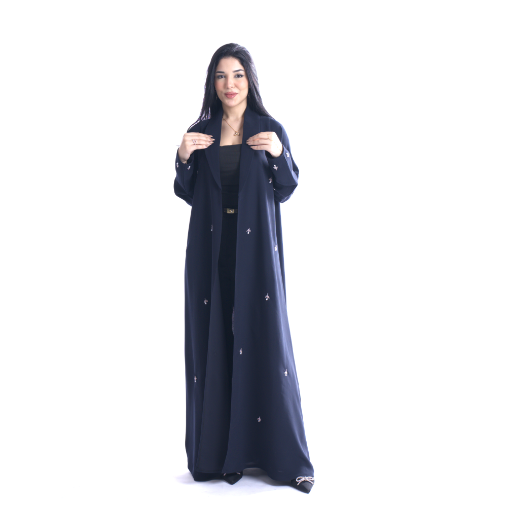 عباية شتوية بتطريز شك يدوي