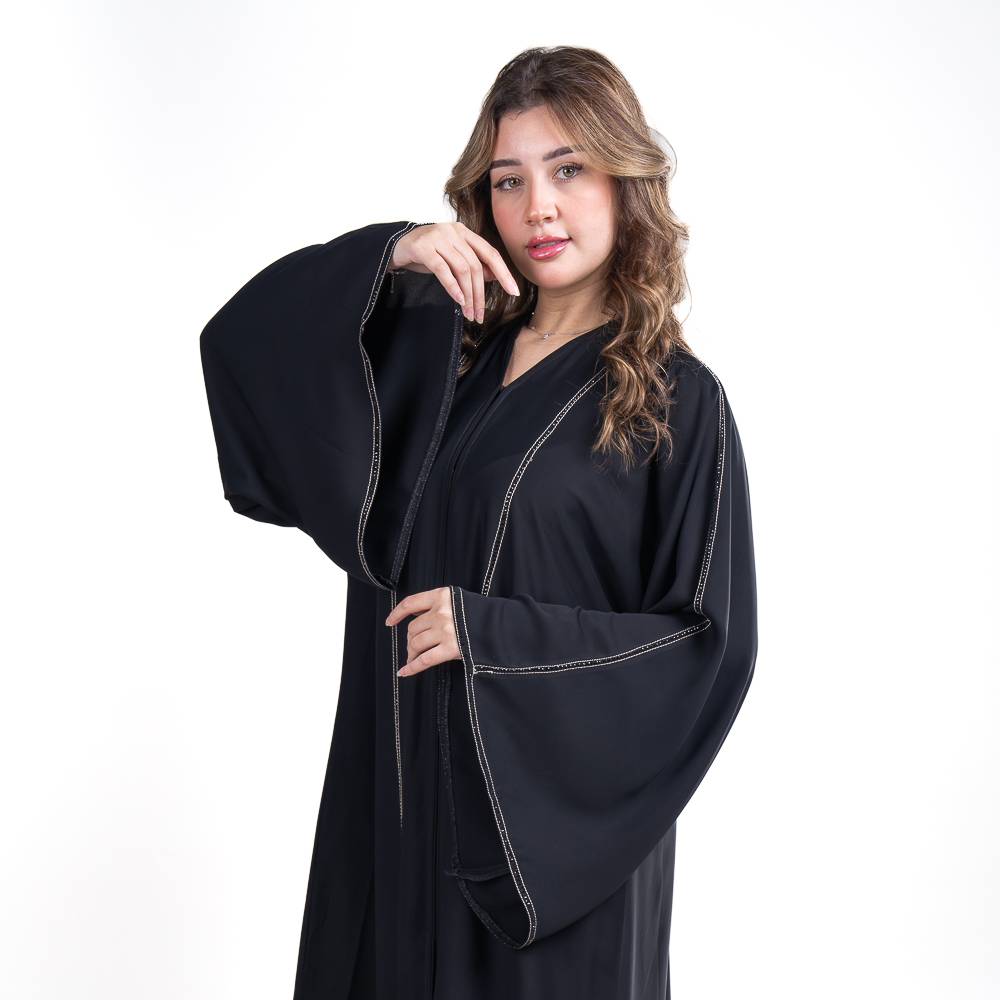عباية نص كلوش بقماش نواعم الفاخر
