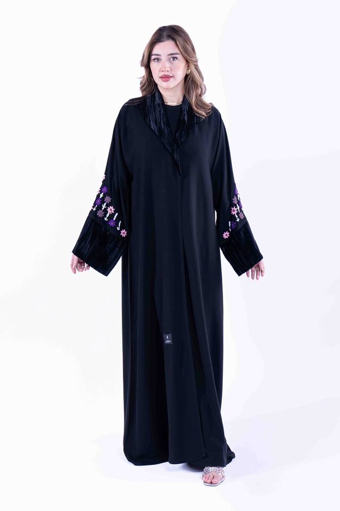 عباية كريب ملكي فاخر 