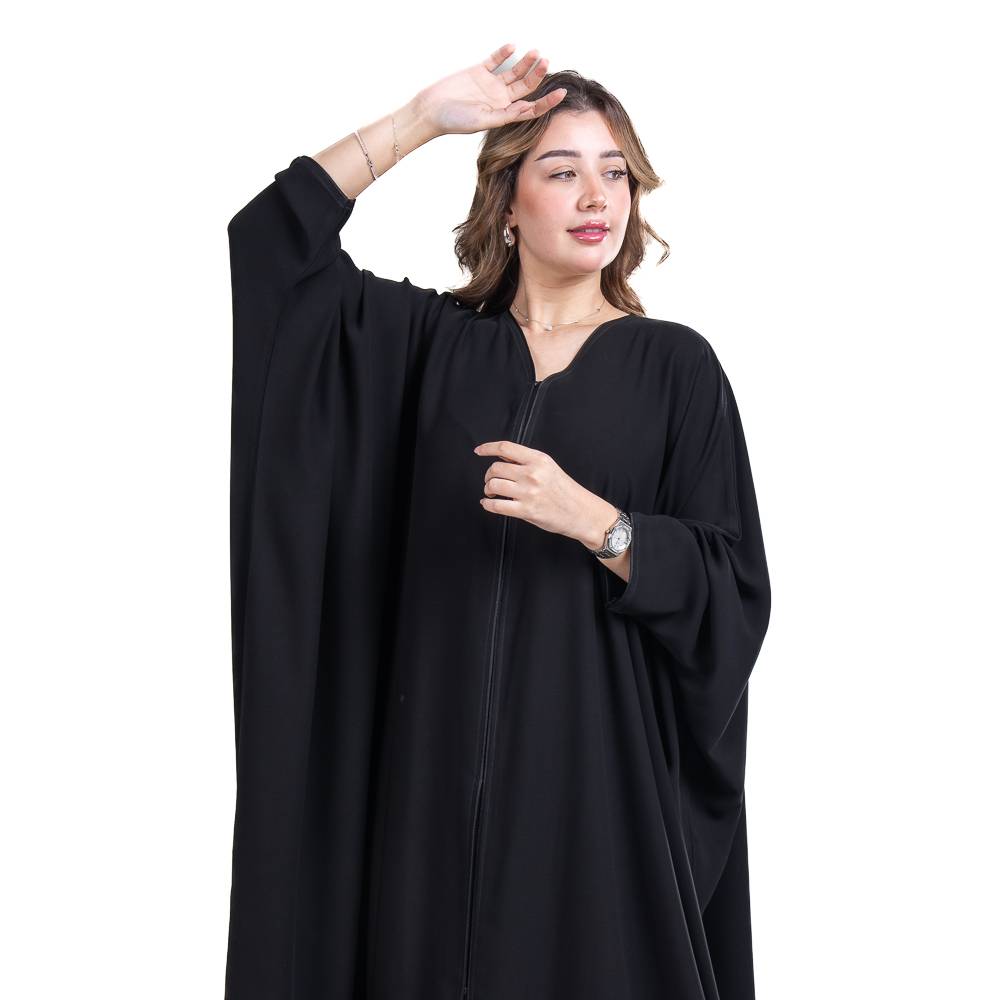 عباية فراشة بقماش كريب ملكي