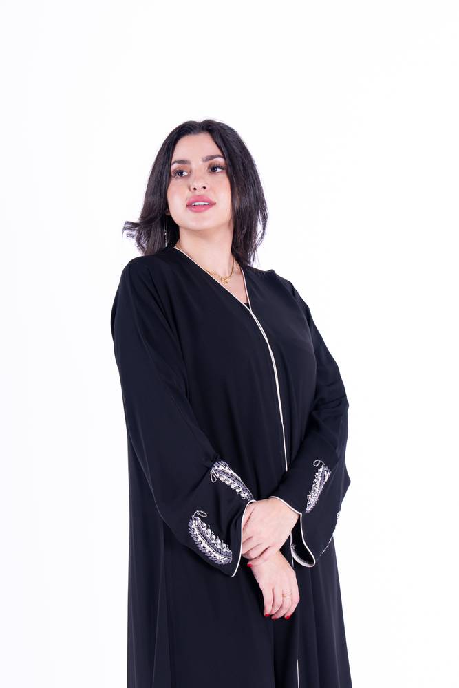 عباية عادية قماش كريب ملكي
