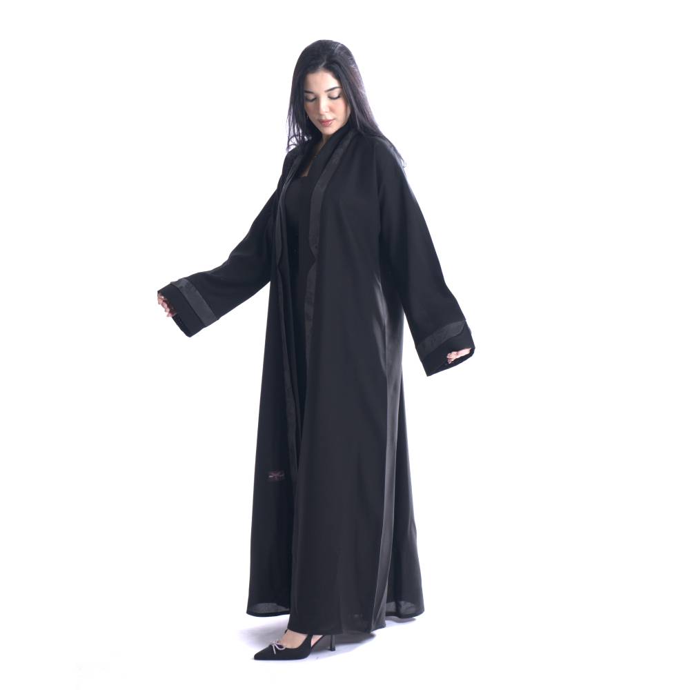 عباية قماش إنترنت بتصميم جاكار مشجر