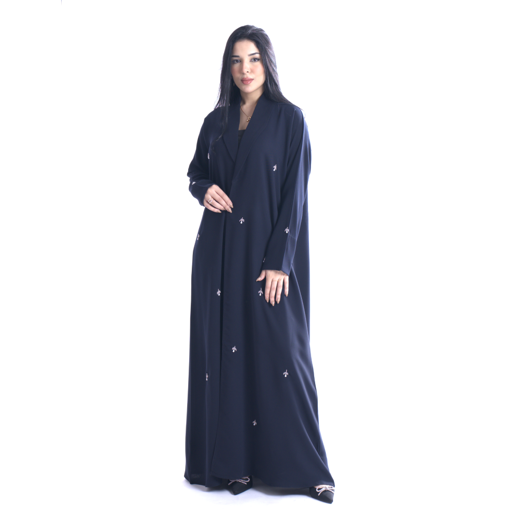 عباية شتوية بتطريز شك يدوي