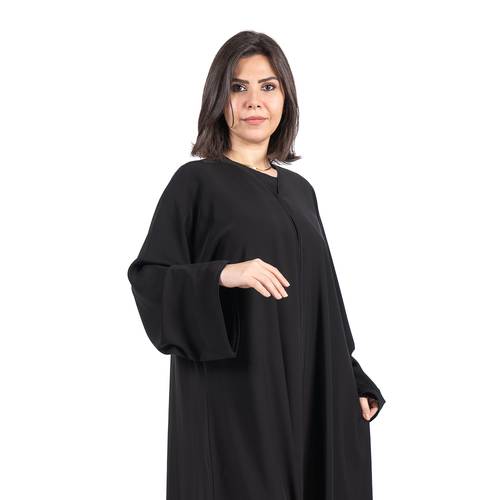 عباية سادة بقماش نصف القمر الراقي