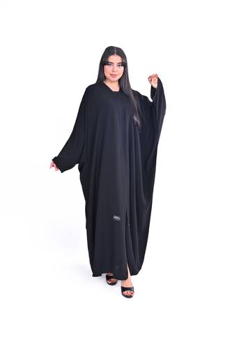 عباية نص بشت قماش كريب ملكي فاخر