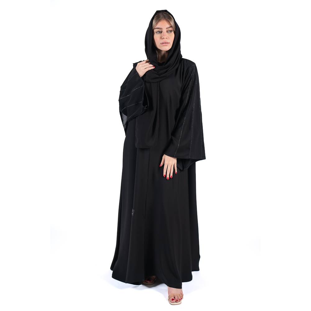 عباية نص كلوش بقماش نواعم الفاخر