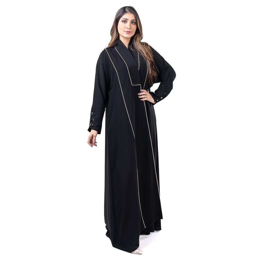 عباية سادة بقماش ملكي فاخر