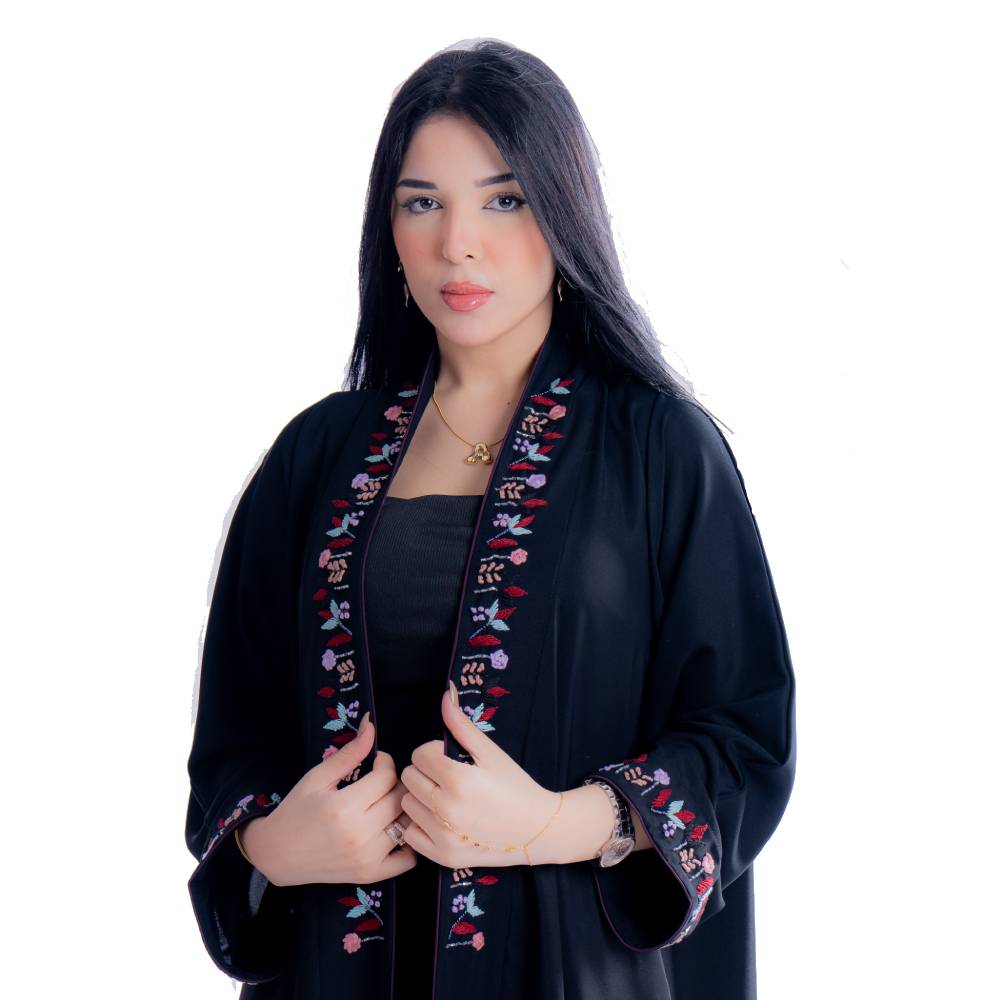 عباية بقماش كريب إنترنت
