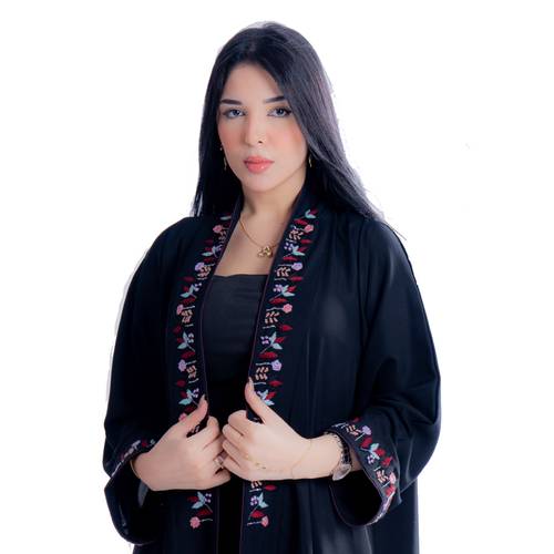 عباية بقماش كريب إنترنت