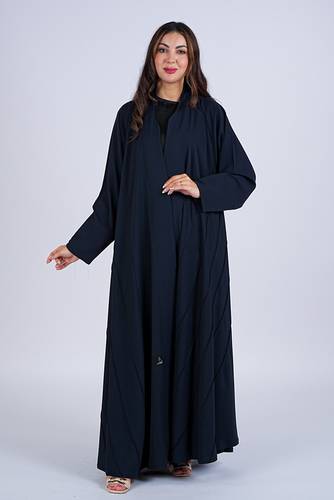 عباية نص كلوش بقماش كرز