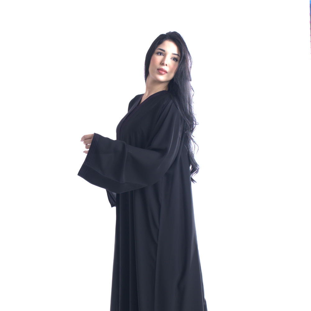 عباية سادة من قماش إنترنت