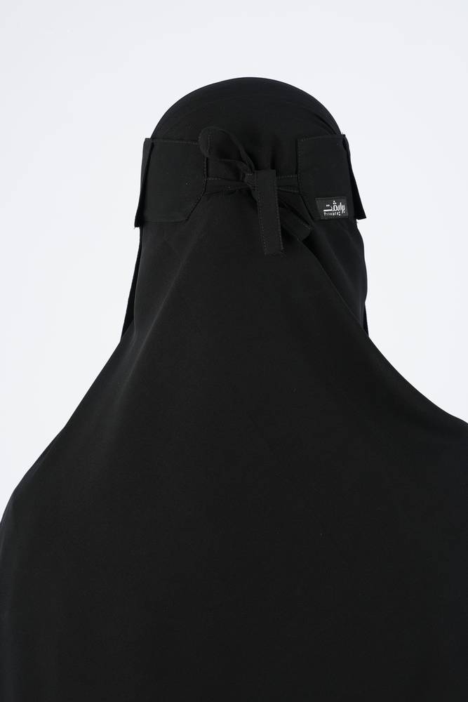 نقاب برايفت إسلامي طويل خطين مع مرد