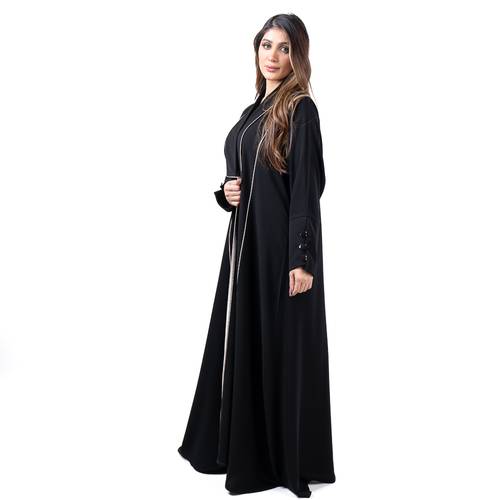 عباية سادة بقماش ملكي فاخر