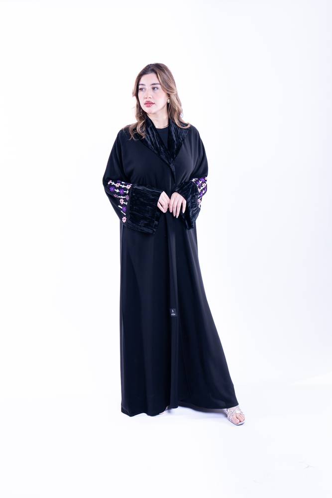 عباية كريب ملكي فاخر 