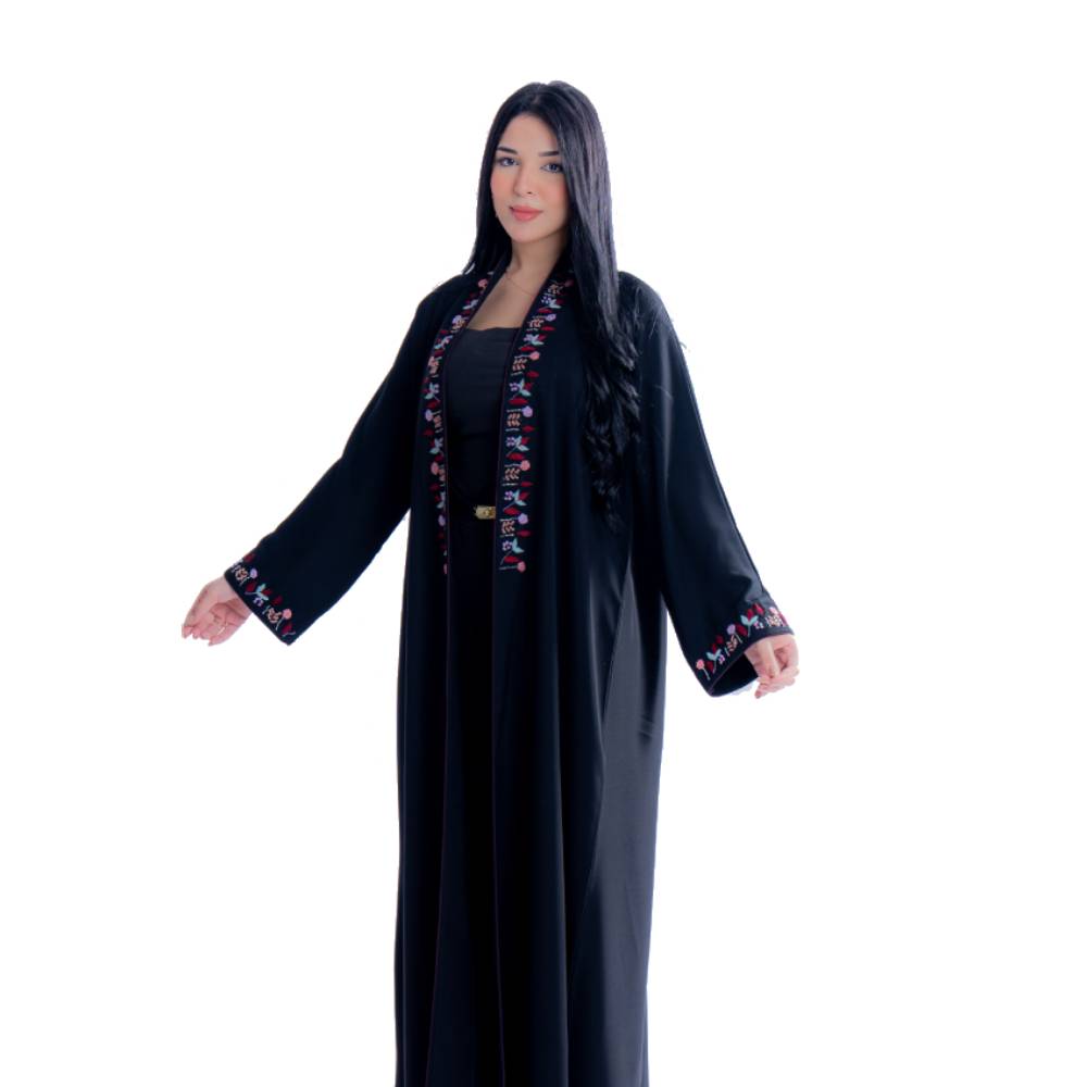 عباية بقماش كريب إنترنت