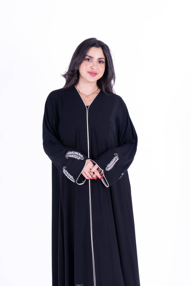 عباية عادية قماش كريب ملكي