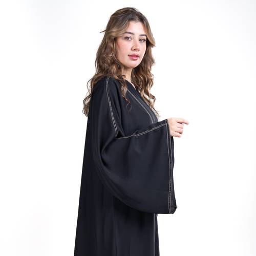 عباية نص كلوش بقماش نواعم الفاخر