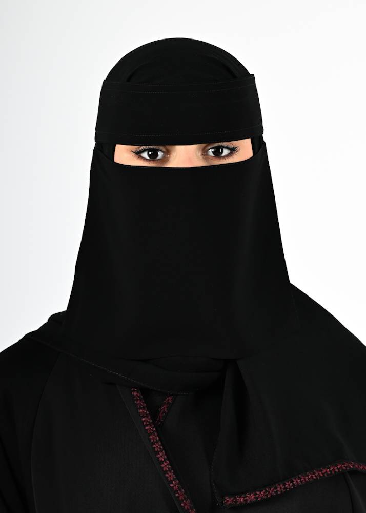 نقاب برايفت قصير  خط واحد عادي