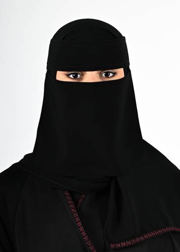 نقاب برايفت قصير  خط واحد عادي