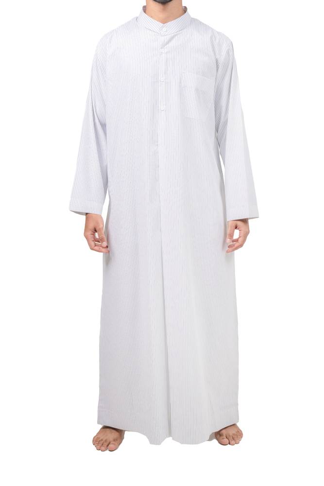  ثوب منزلي رجالي ابيض و اسود