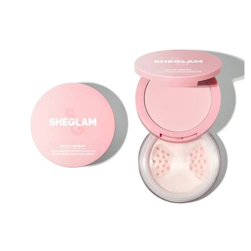 Shglam Insta Ready Face & Under Eye Setting Powder Bubble Gum duo-b
