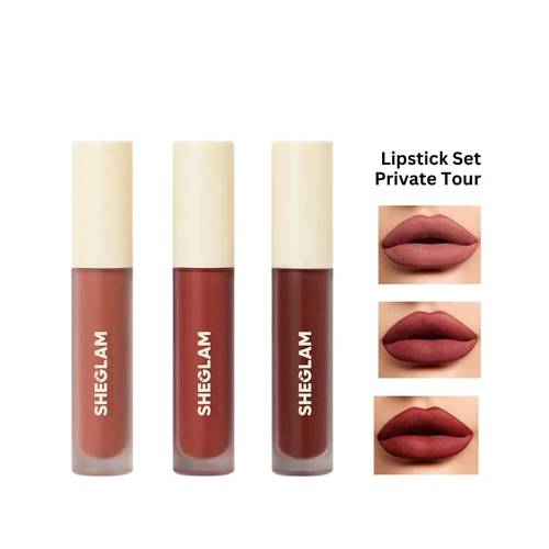 Shglam Mini Private To Liquid Lipstick Set