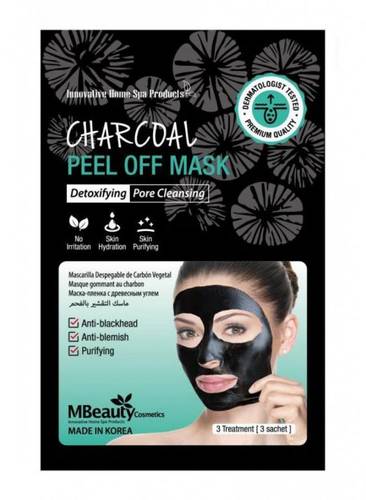 M Beauty Charcoal Peeling Face Mask 3x7g