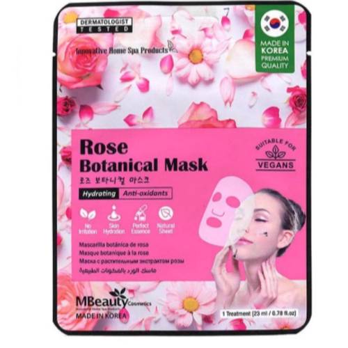 M.Beauty Face Mask 23ml Rose with Natural Ingredients for Face Hydration