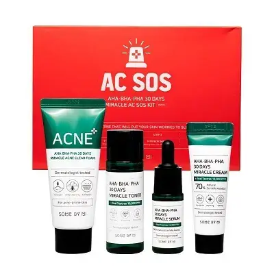 Some By Mi Miracle SOS 30 Days Acne Treatment Skincare Set
