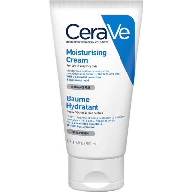 CeraVe Moisturizing Cream 50ml for Dry and Very Dry Skin
