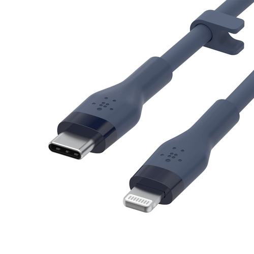 كيبل شحن ربل  بيلكن من TYPE-C إلى لايتنينق بطول 1 متر - أزرق