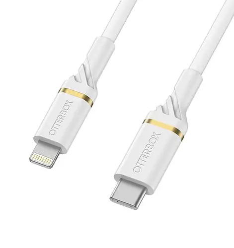 كيبل شحن أوتر بكس من  TYPE-C  الى  لايتينق  بطول  2 متر - ابيض