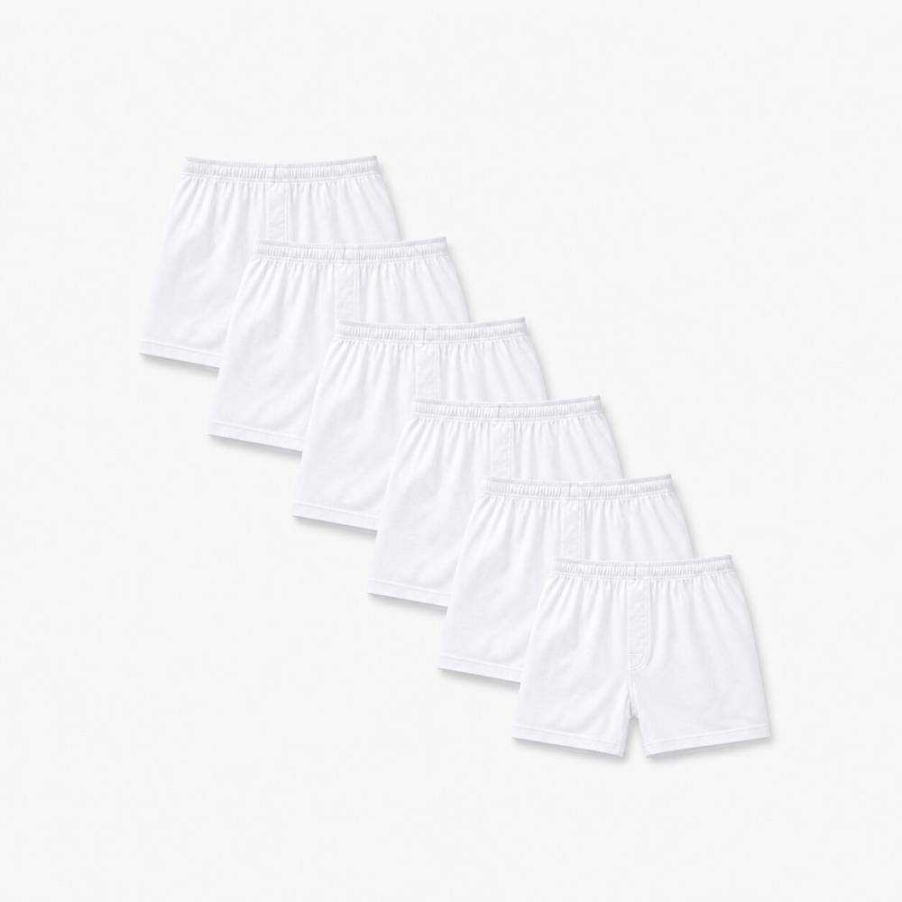 شورت داخلي رجالي  قطن 100% , لون أبيض - Z.1770639923413126