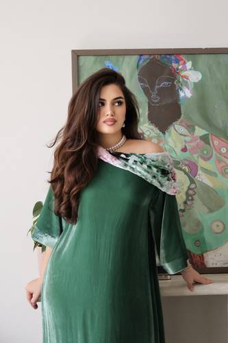 Ombré mint dress