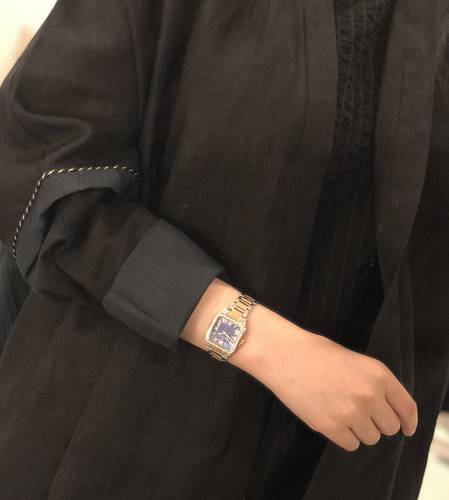 عباية لينن باللون الأسود و الكحلي 