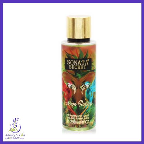 عطر الجسم باشون فلاورز من سوناتا سيكريت - 250 مل