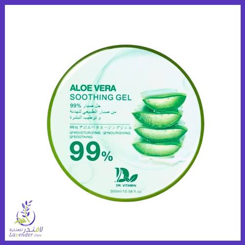 جل الصبار 99% لتهدئة وترطيب البشرة من دكتور فيتامين 300 مل