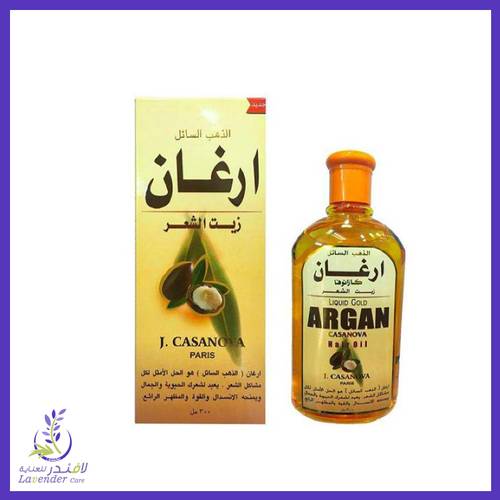 كازانوفا زيت الأرغان الطبيعي للشعر 300 مل 